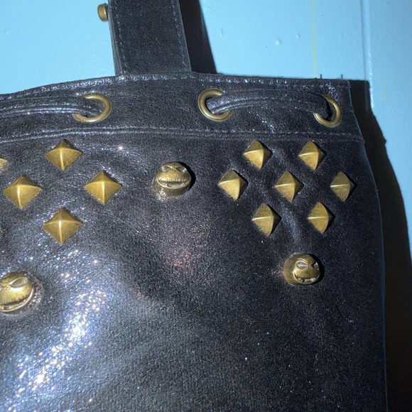 Handbags - The Nightmare Before Christmas Womens Bucket Bag Glitter Indigo